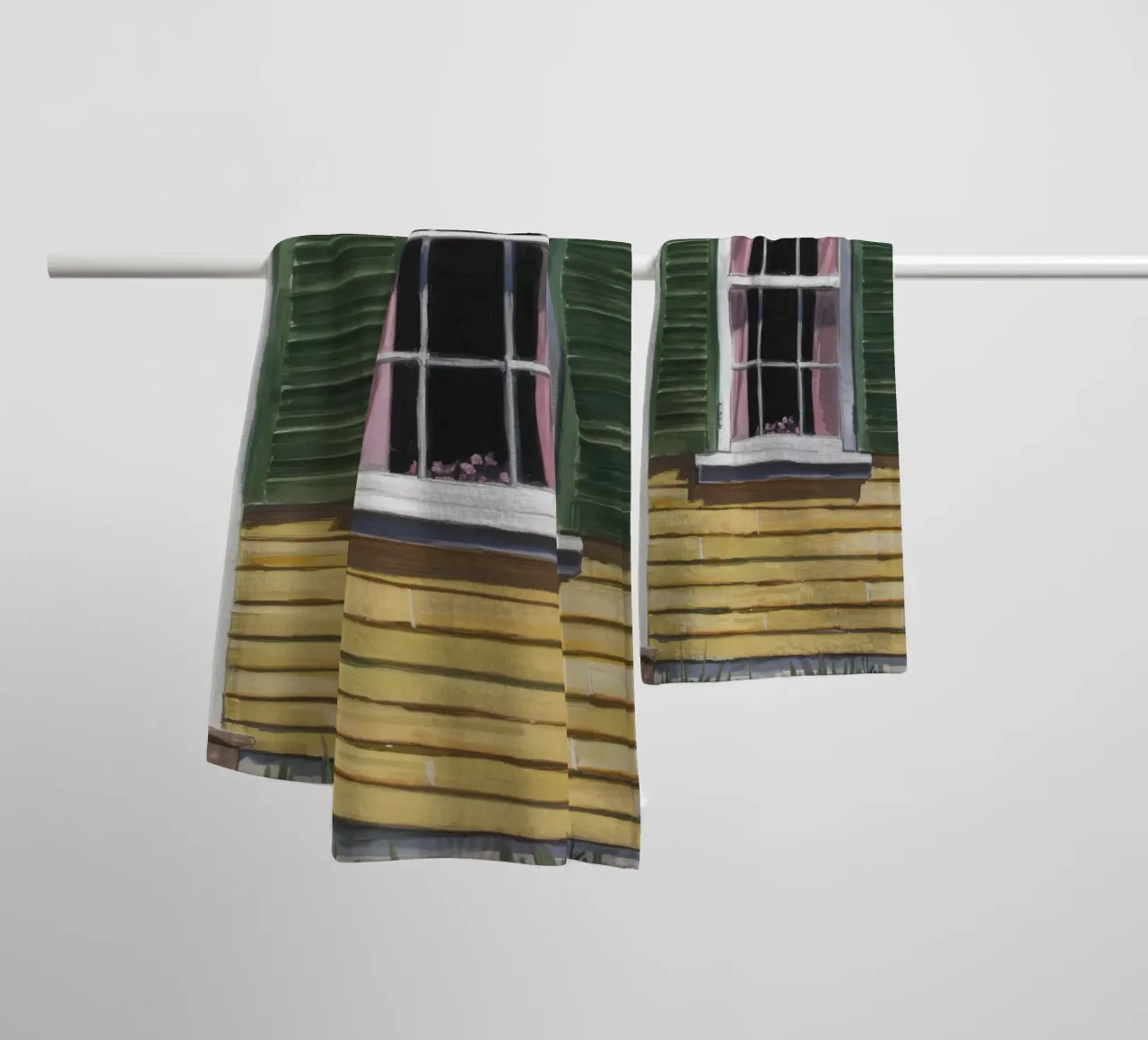 Sunlit Yellow Shutter towel by Silk Palette