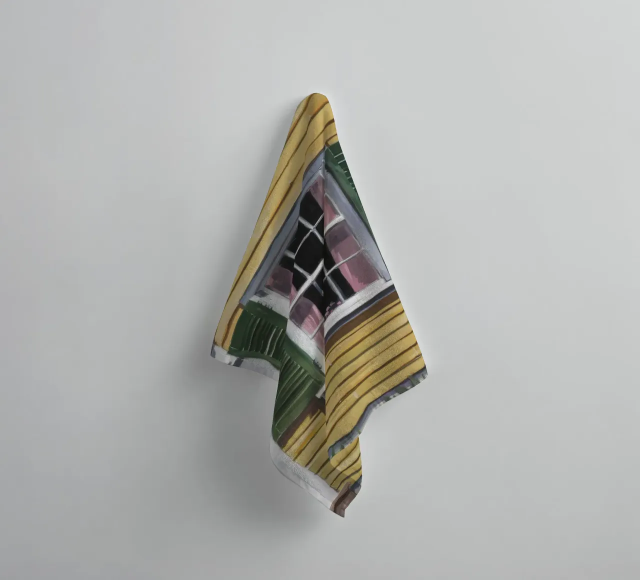 Sunlit Yellow Shutter towel by Silk Palette