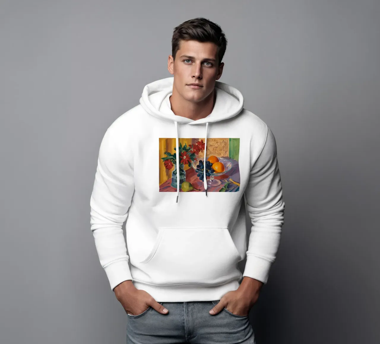 Riposo del fiore cremisi felpa con cappuccio da Celestial Harmony