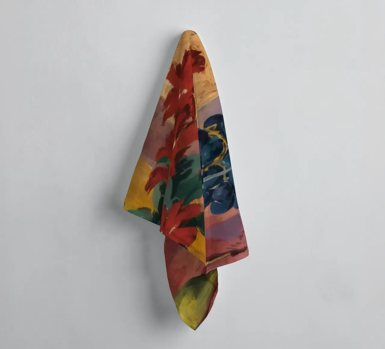 Crimson Bloom Repose towel by Celestial Harmony