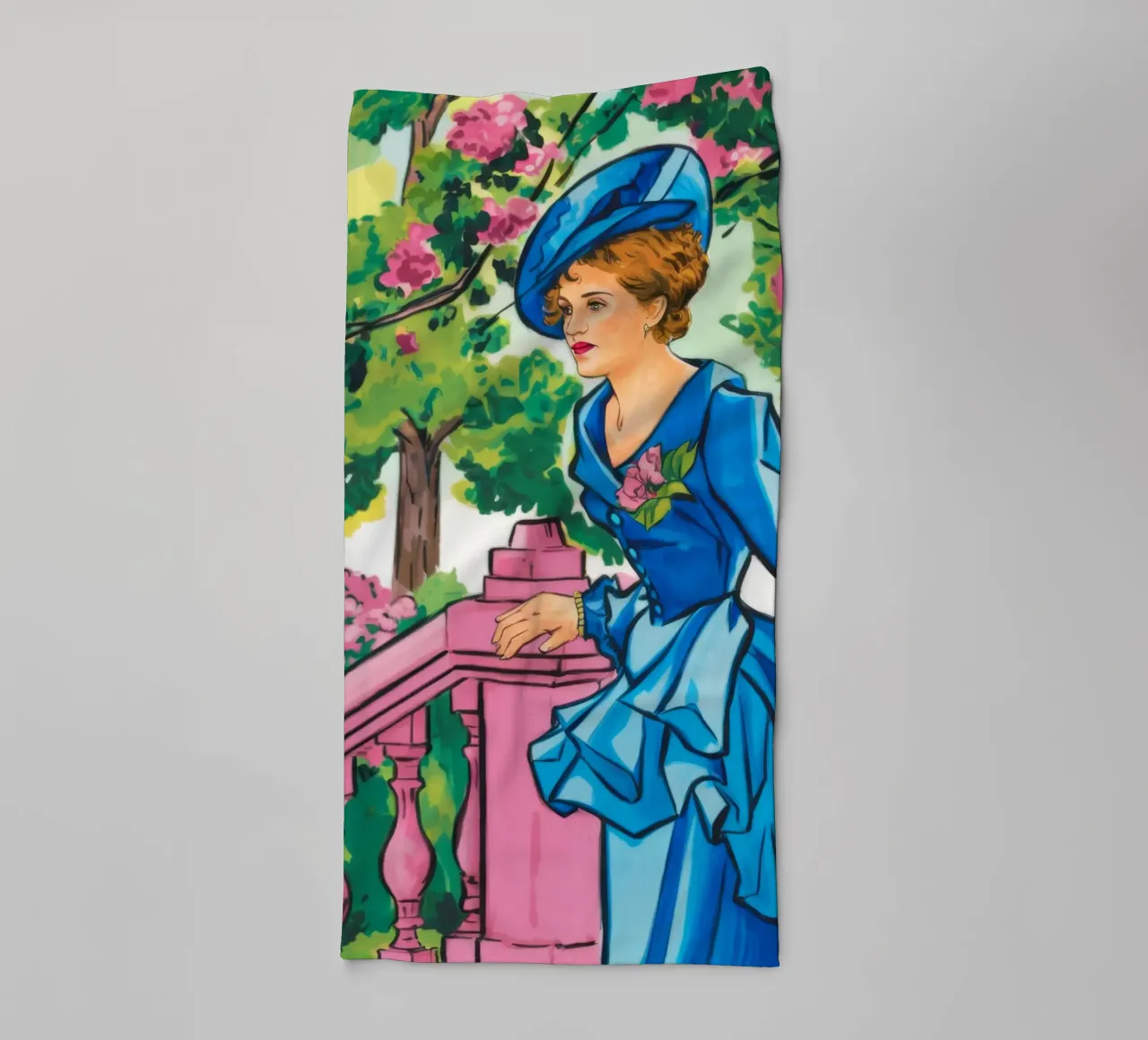 Azure Gown Vista towel by Infinite Chroma