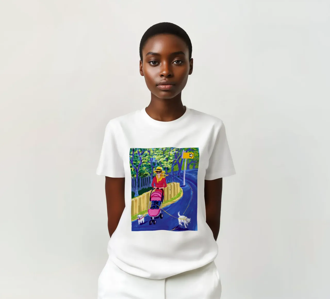Urban Dog Walk T-Shirt von Silk Palette