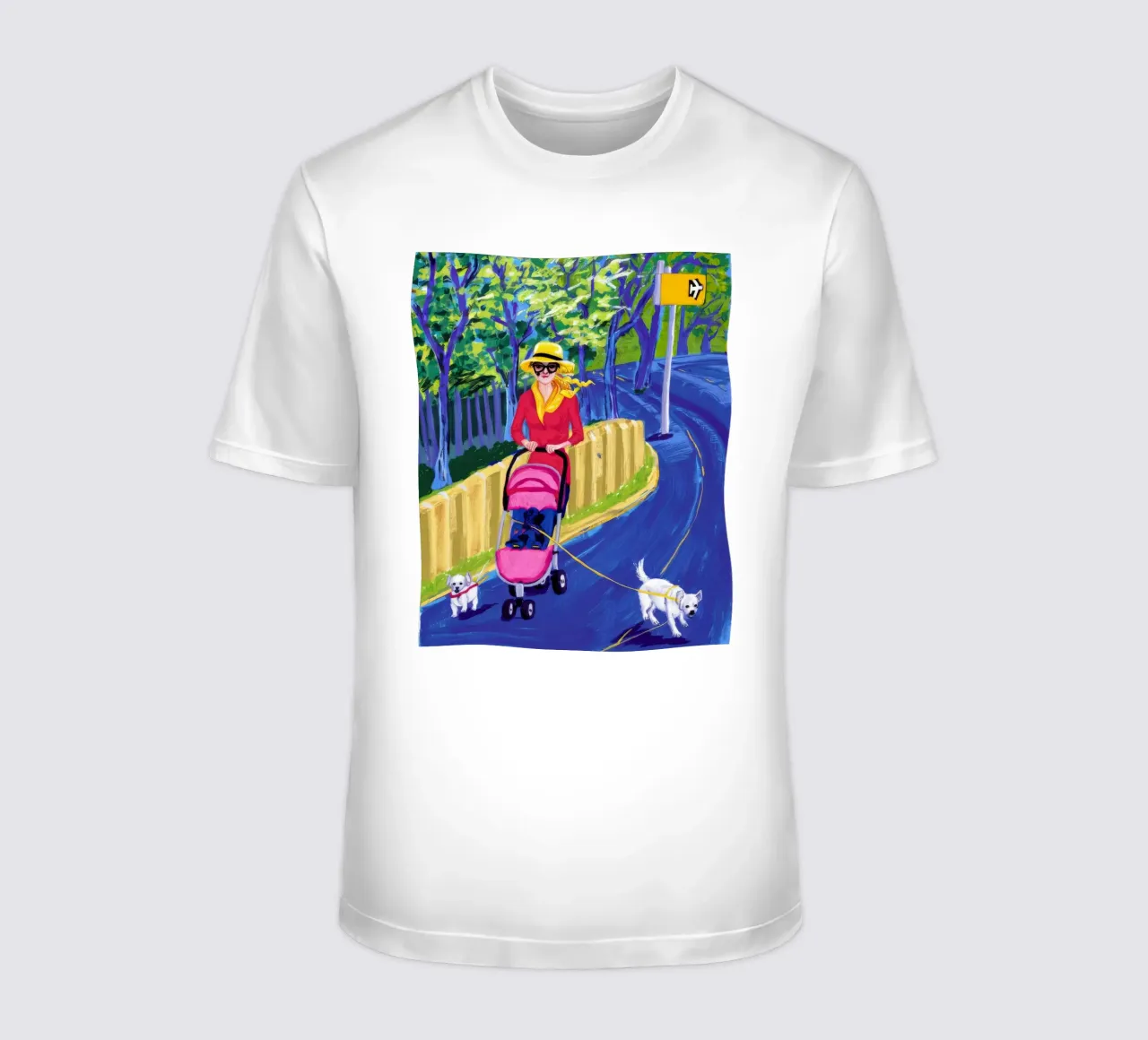 Urban Dog Walk T-Shirt von Silk Palette
