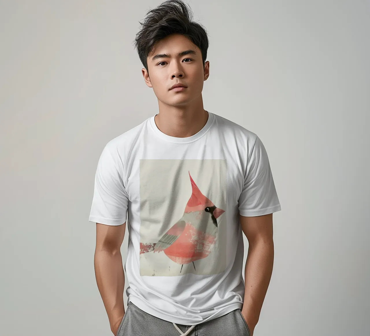 Cardinale settentrionale vivace in stile acquerello t-shirt da DesignDoodle