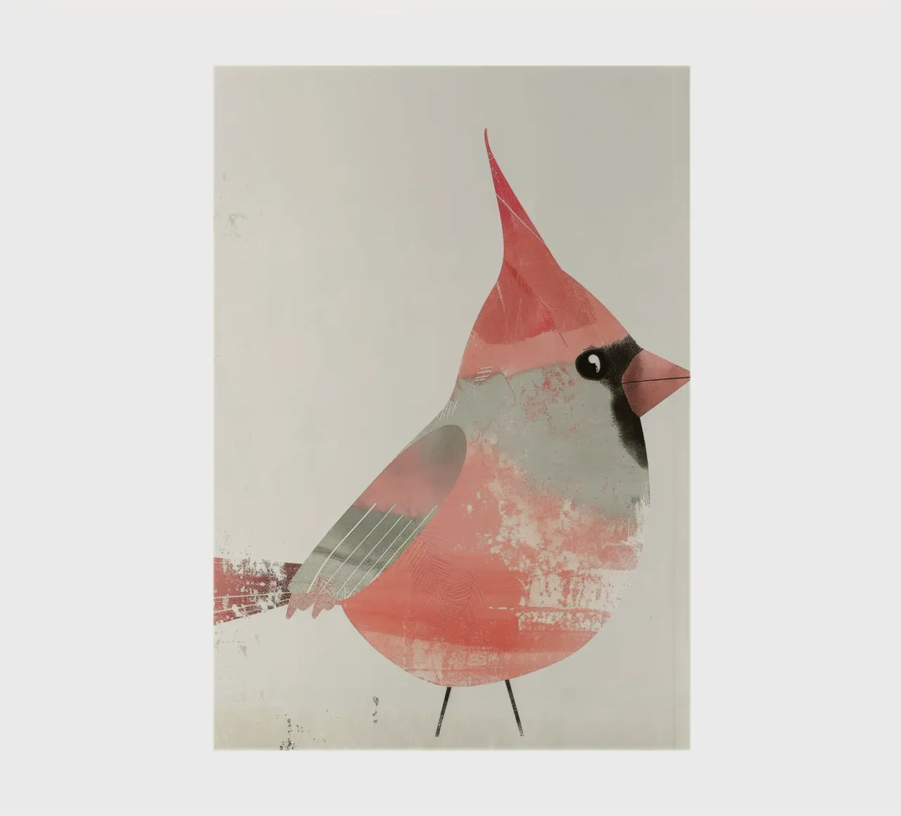 Vibrant Northern Cardinal in Watercolor Style notebook by DesignDoodle