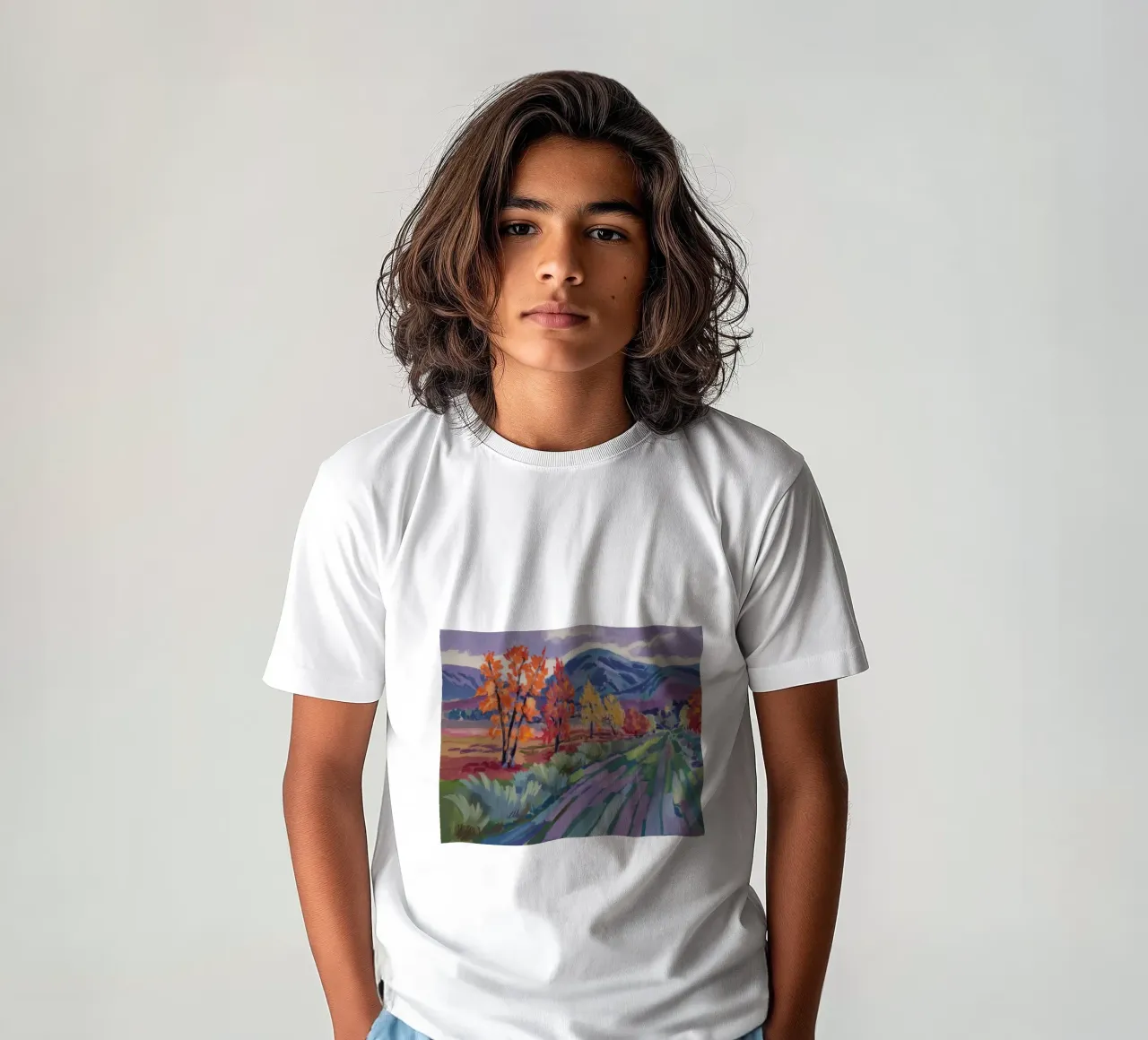 Autumn Path Rhapsody kids t-shirt by Celestial Harmony