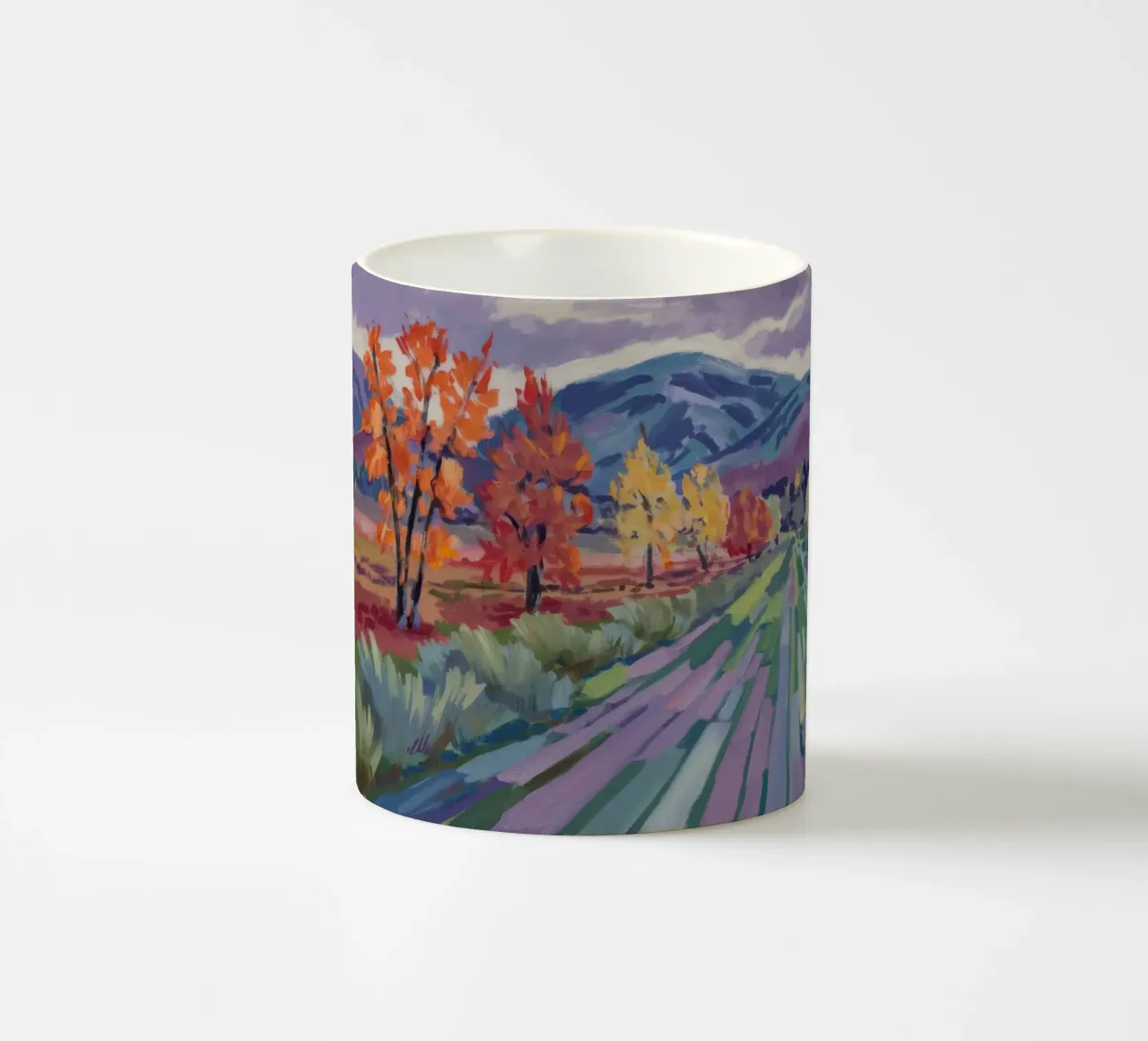 Rapsodia del sentiero d'autunno tazza in ceramica da Celestial Harmony