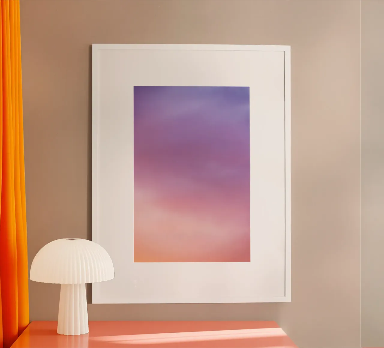 Sunset Sky 3 poster con telaio in plastica da Mareike Böhmer Photography