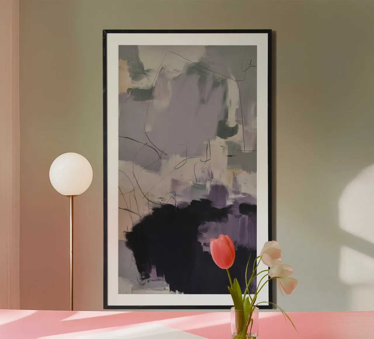 Abstieg der Lavendelfahne Poster von Dream Spectrum
