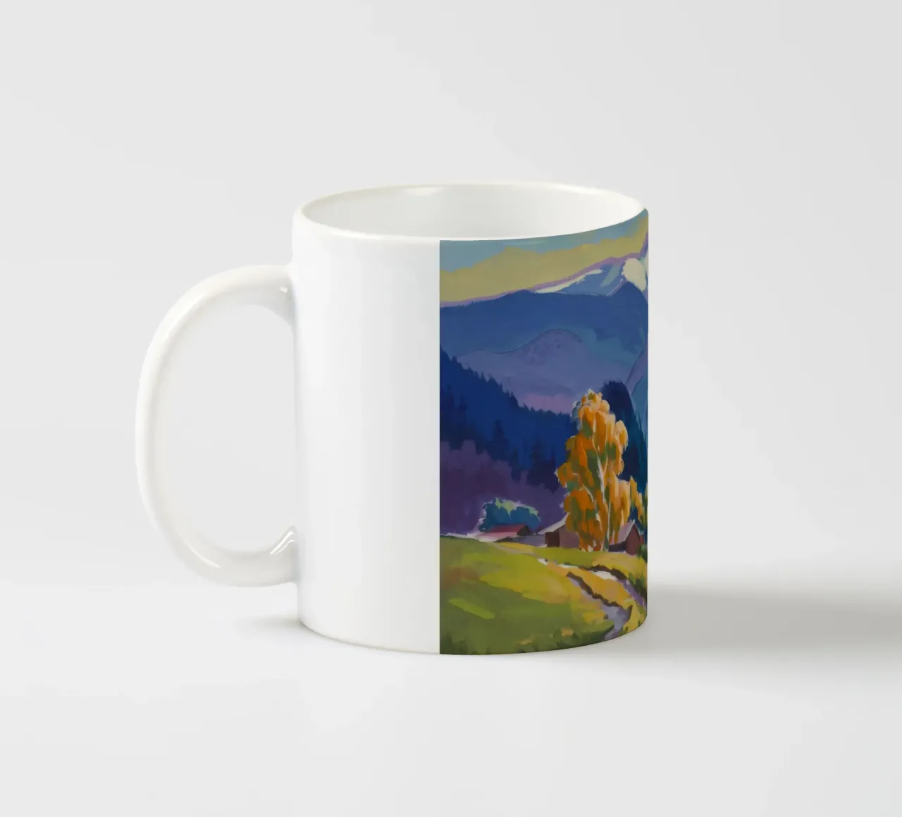 Gloria alpina d'autunno tazza in ceramica da Celestial Harmony
