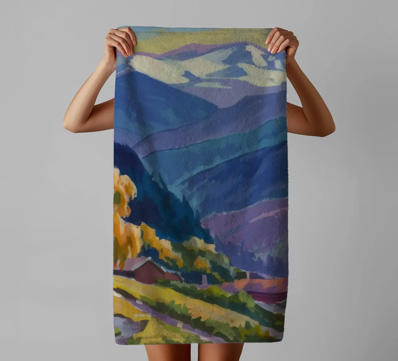 Gloria alpina d'autunno asciugamano da bagno da Celestial Harmony