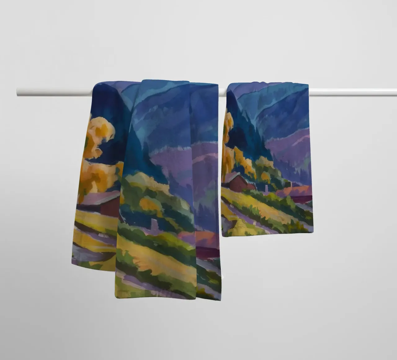 Gloria alpina d'autunno asciugamano da bagno da Celestial Harmony