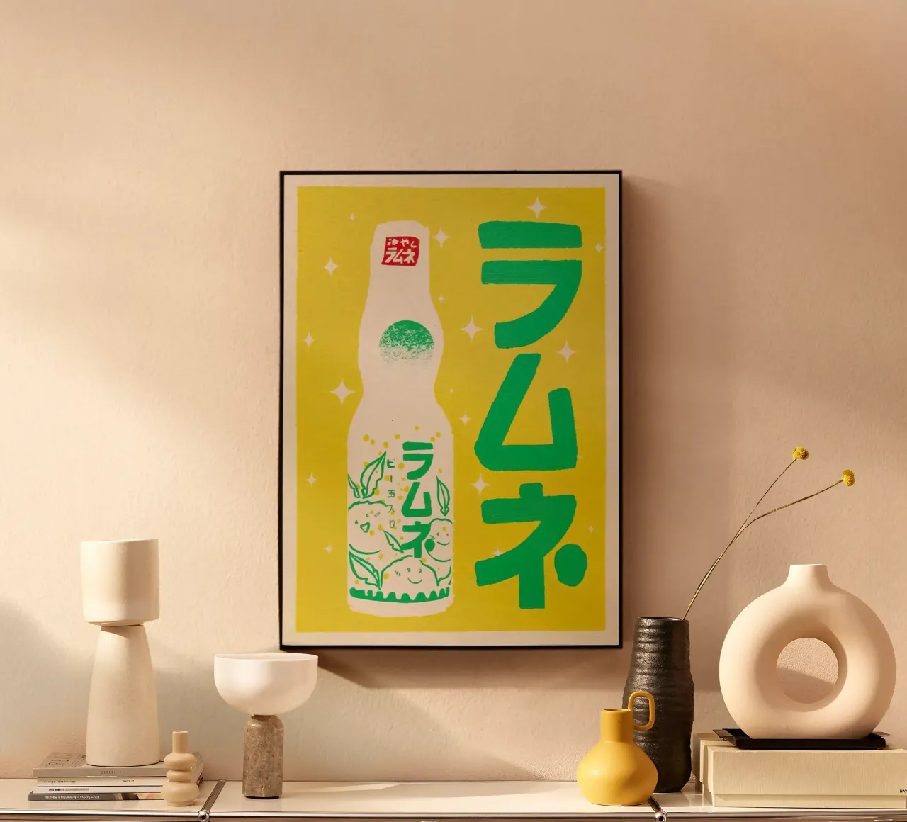Ramune Yuzu Lemonade acrylic glass by Jam shop
