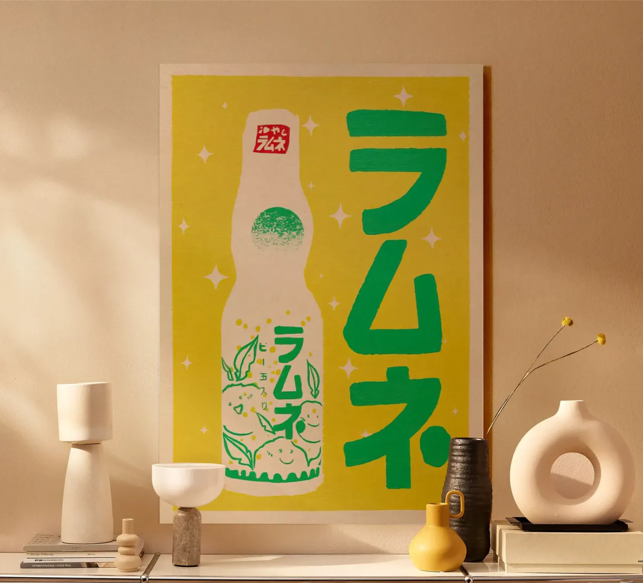 Ramune Yuzu Lemonade acrylic glass by Jam shop