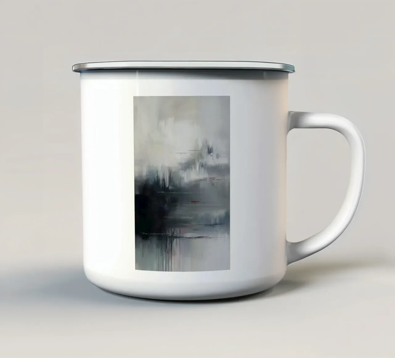 Dissolvenza nebbiosa del litorale tazza in smalto da Dream Spectrum
