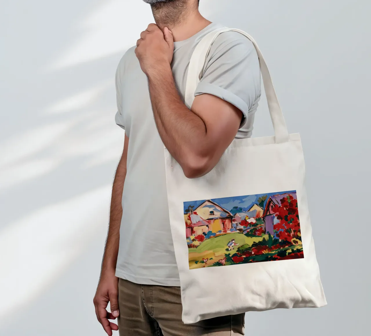 Farmstead Fiery Fall tote bag by Celestial Harmony