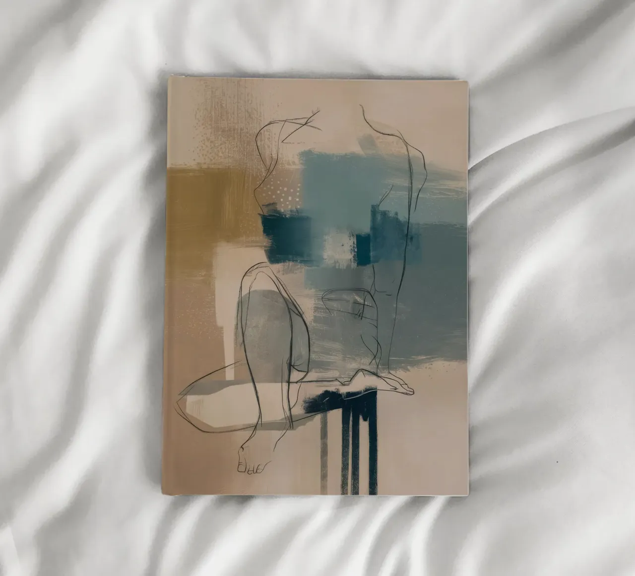 Azure Sketch Serenity notebook by Dream Spectrum