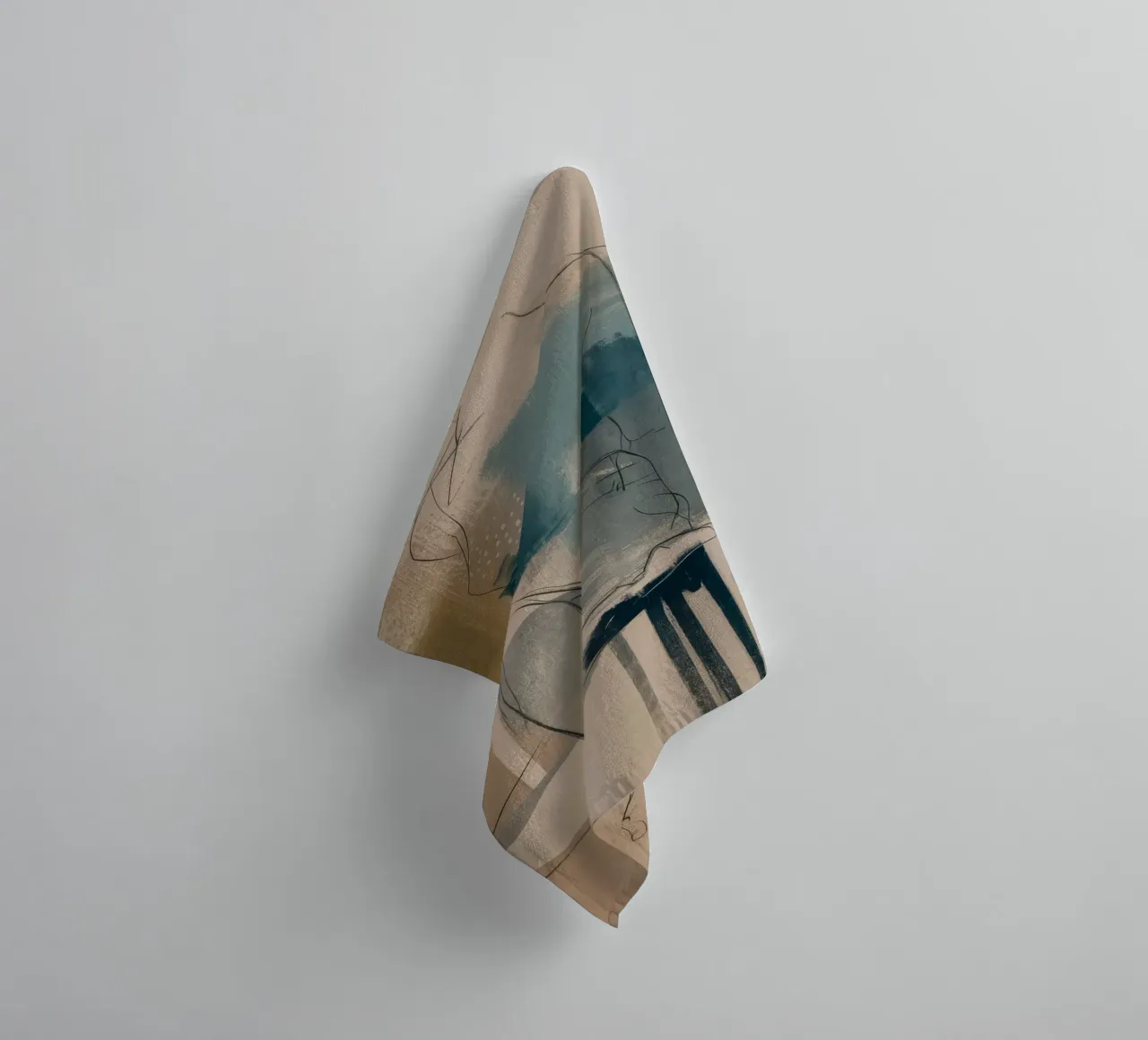 Azure Sketch Serenity towel by Dream Spectrum