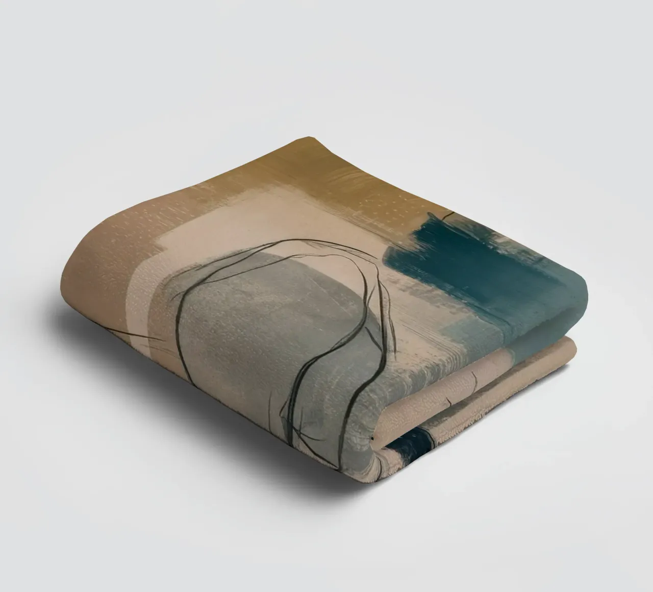 Azure Sketch Serenity towel by Dream Spectrum