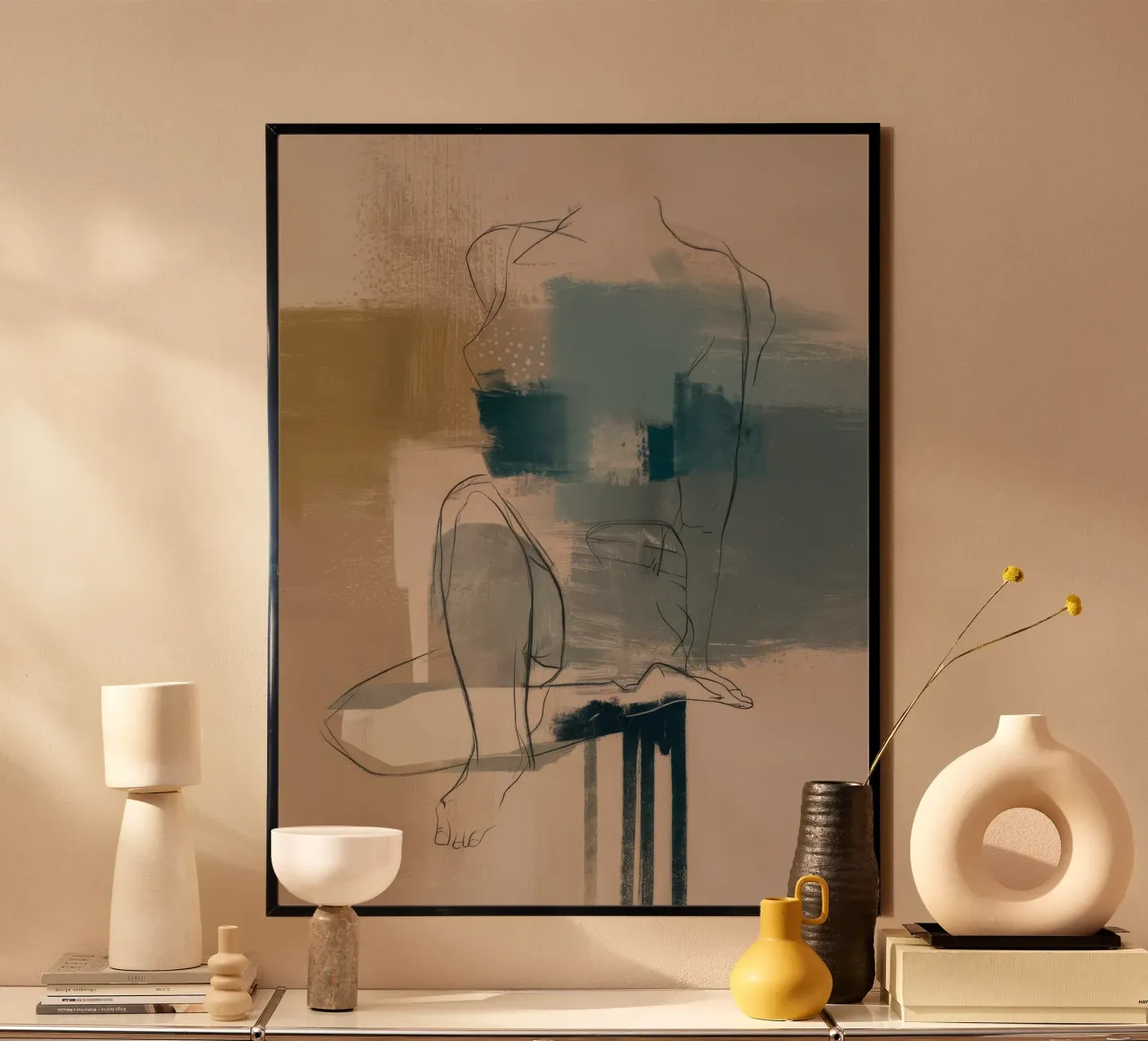 Azure Sketch Serenity poster by Dream Spectrum