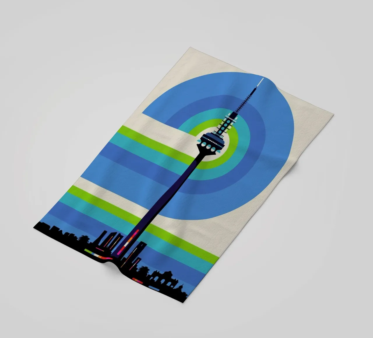 Madrid 82 beach towel by Bo Lundberg