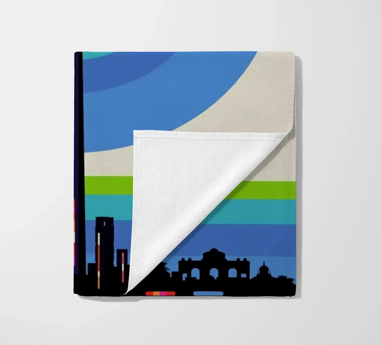 Madrid 82 beach towel by Bo Lundberg