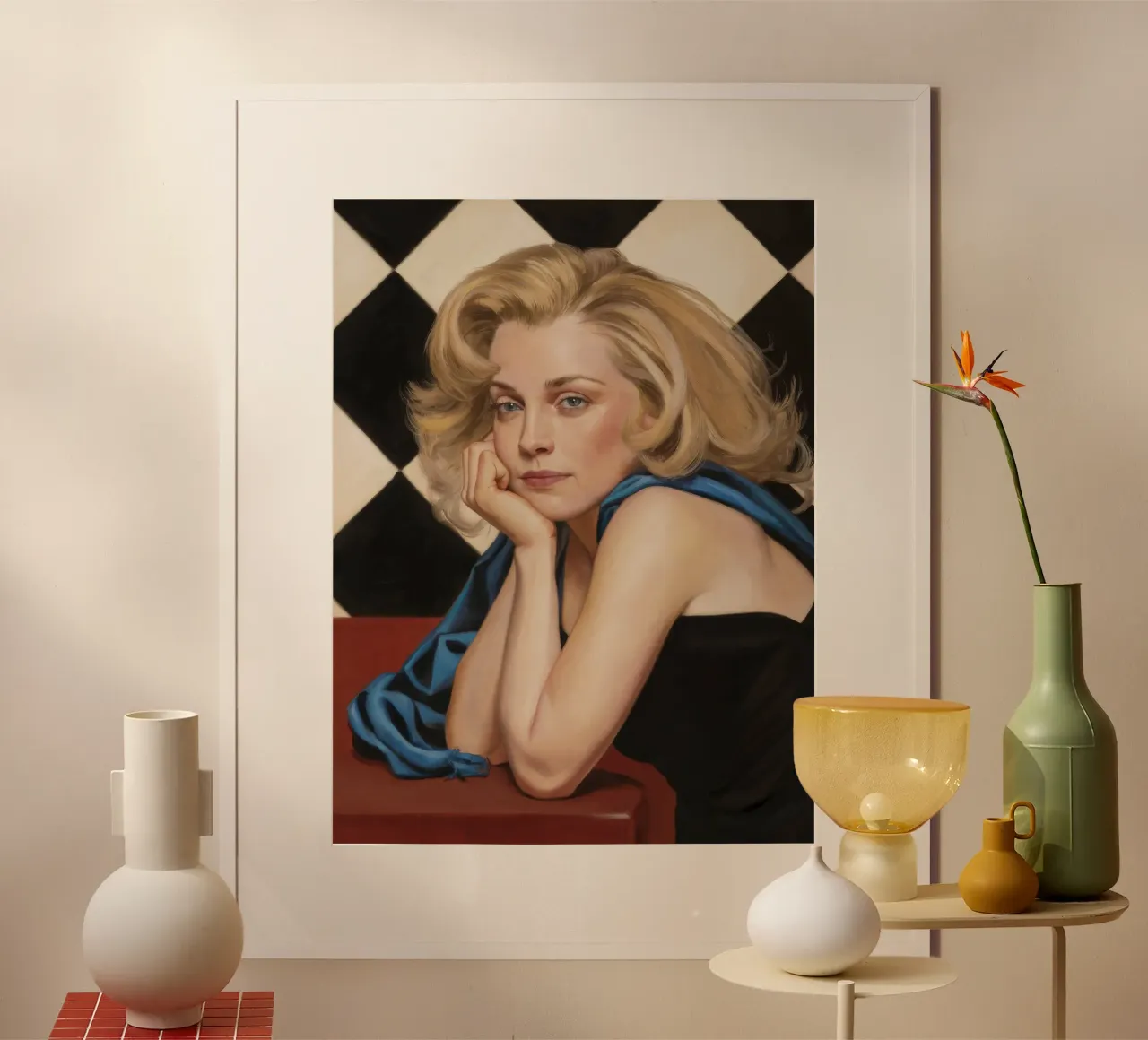 Contemplazione bionda di mezzanotte poster da Silk Palette