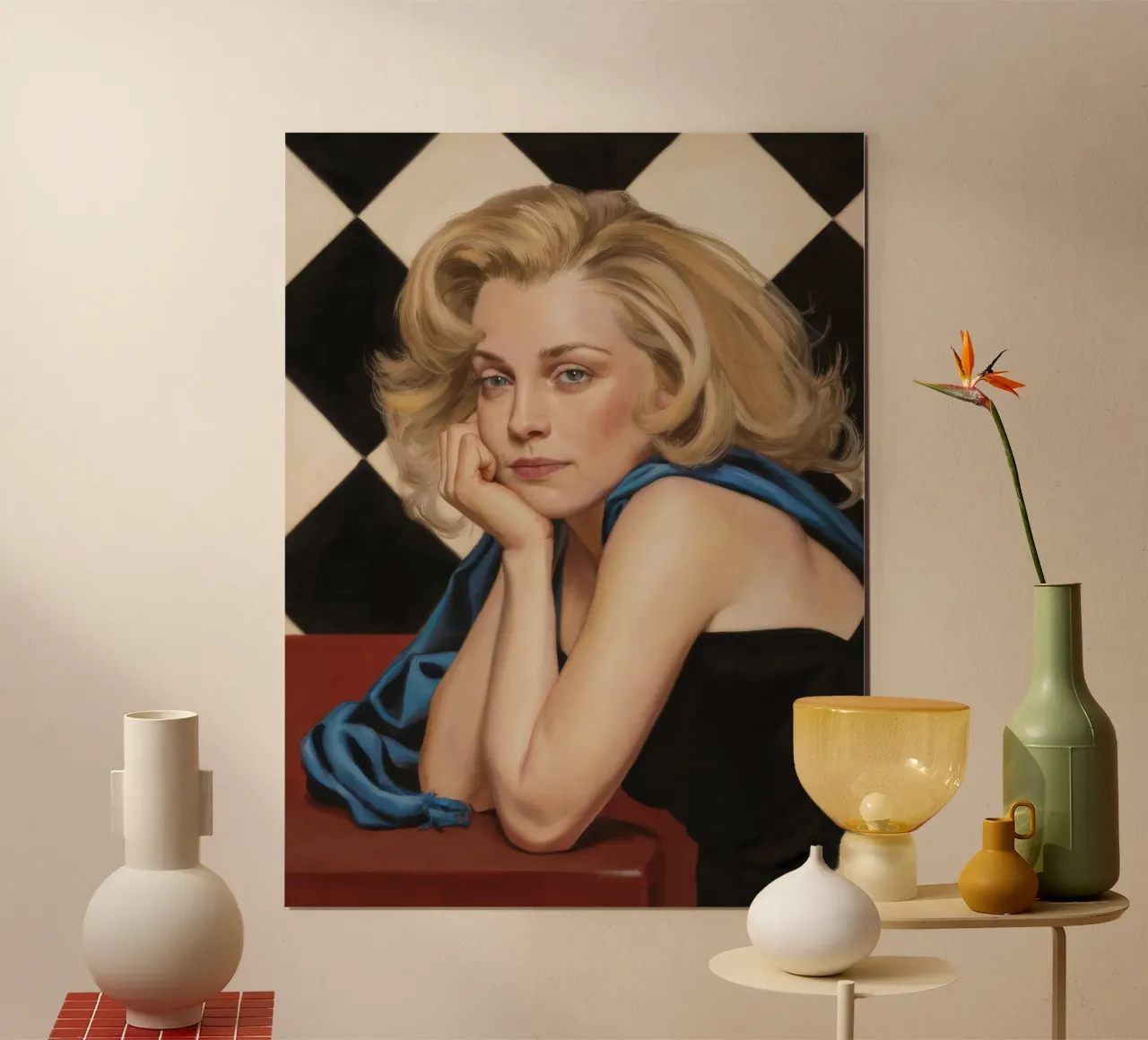 Contemplazione bionda di mezzanotte poster da Silk Palette
