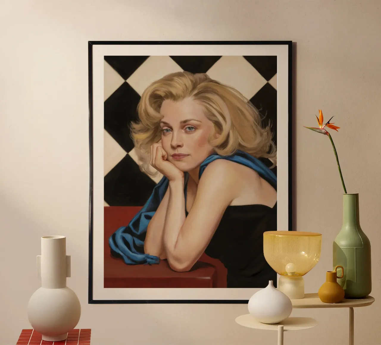 Contemplazione bionda di mezzanotte poster da Silk Palette
