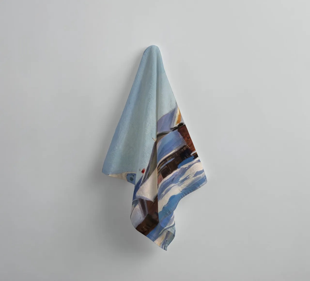 El campanario de la iglesia toalla de baño de Silk Palette