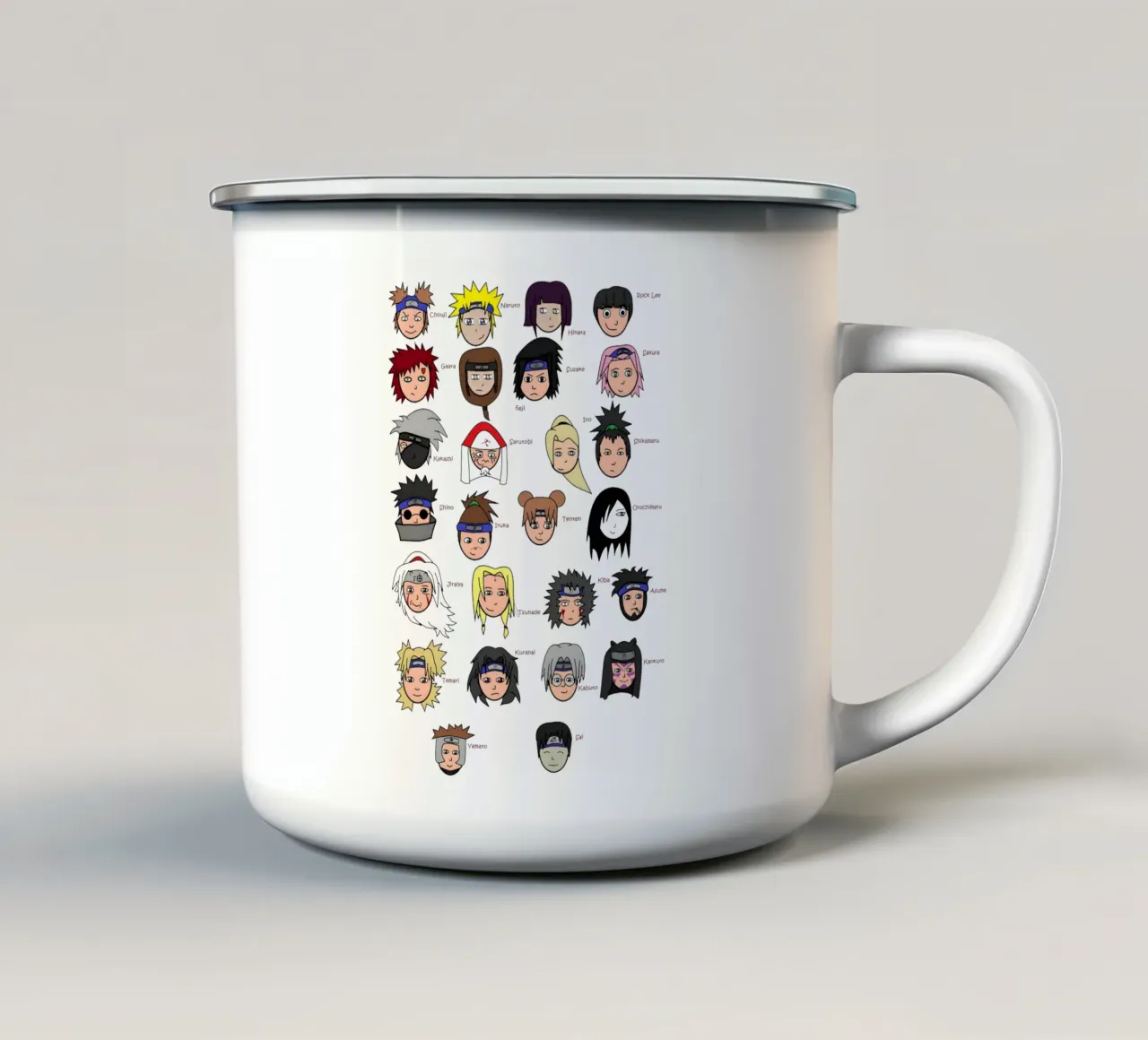 Naruto All Characters tazza in smalto da NextPixel