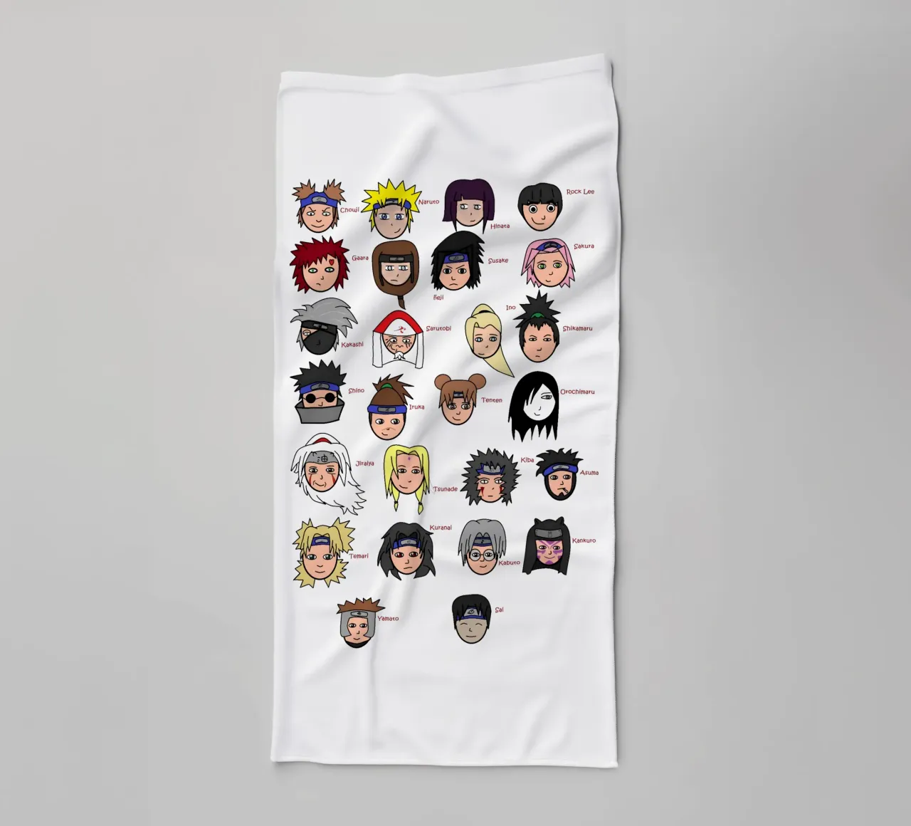 Naruto All Characters asciugamano da bagno da NextPixel