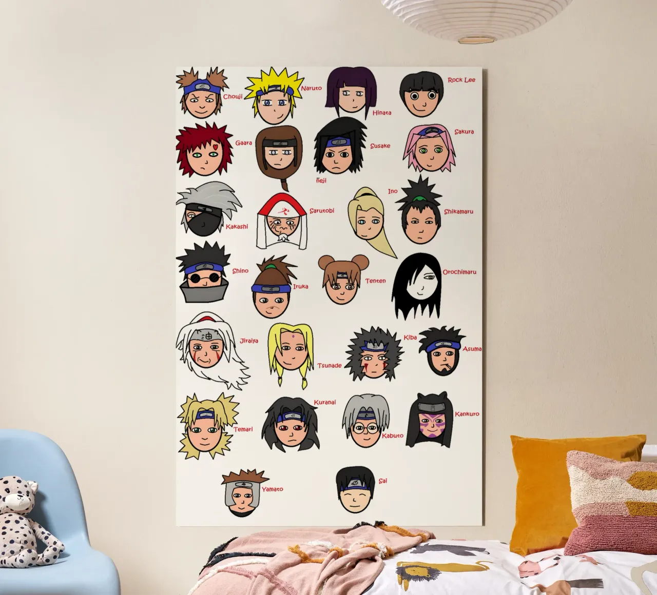 Naruto All Characters alluminio dibond da NextPixel