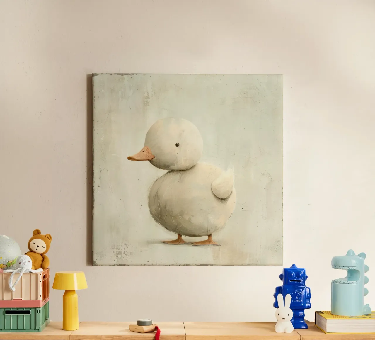 Gentle Duckling canvas by DesignDoodle