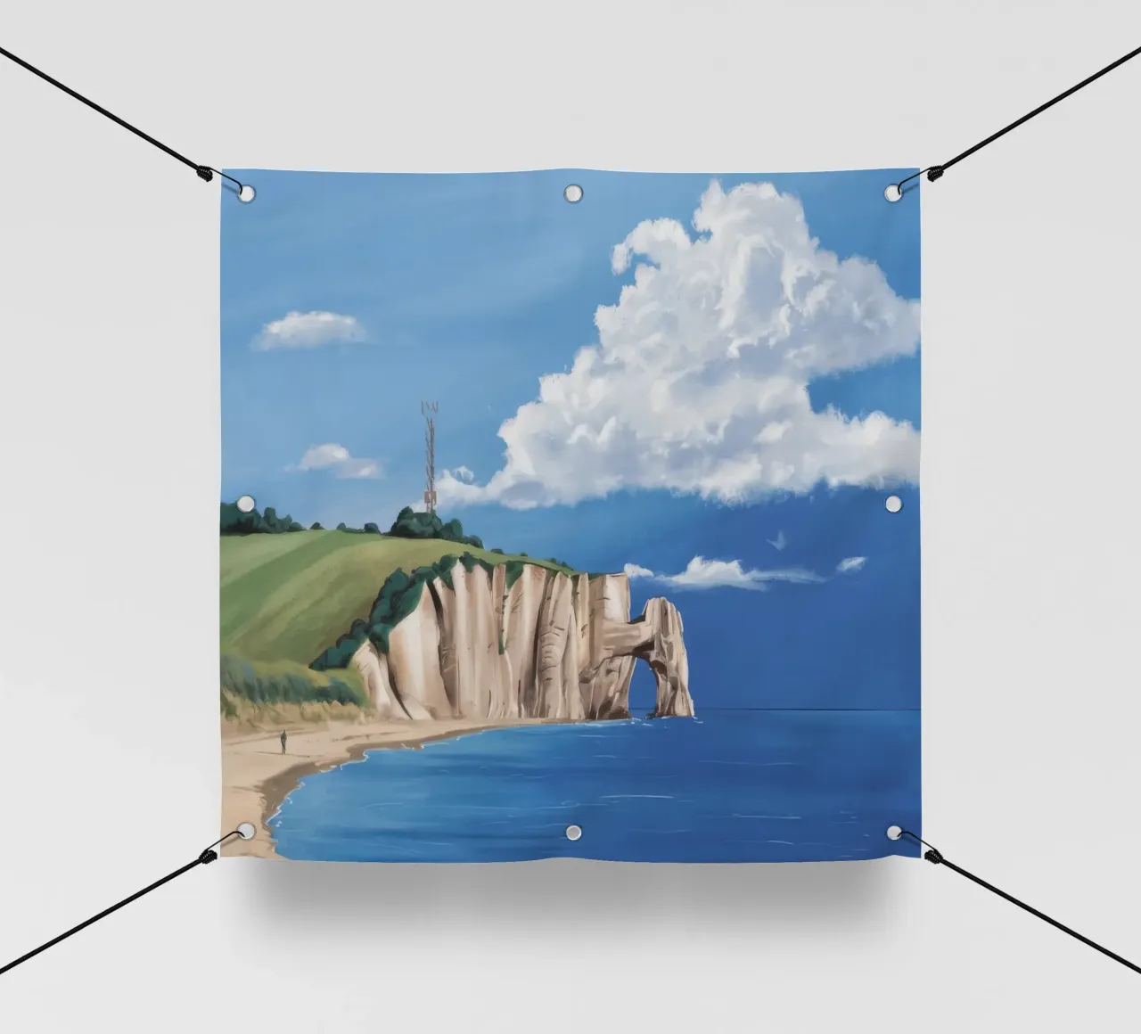 Scogliere di Normandia telo in pvc da Silk Palette