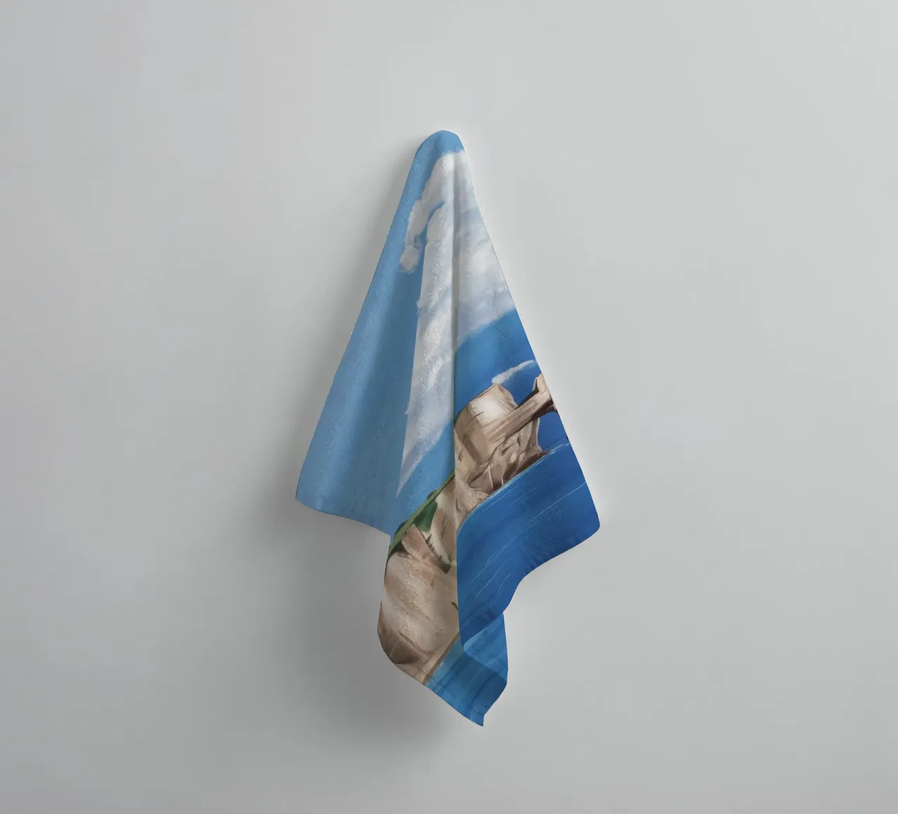 Cliffs of Normandy towel by Silk Palette