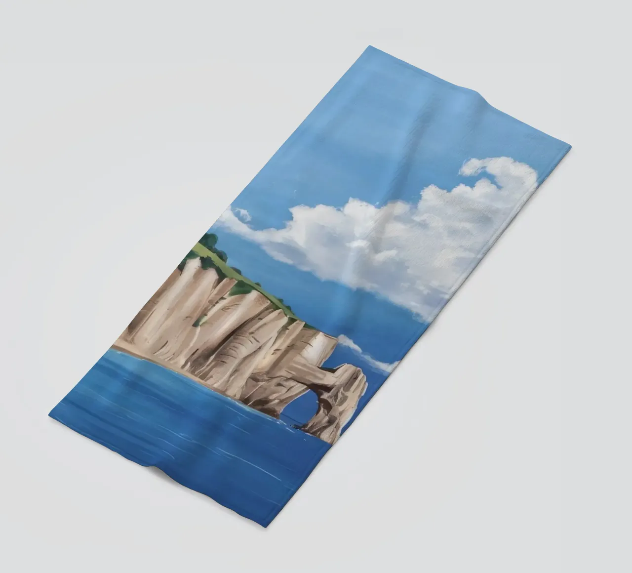 Scogliere di Normandia telo mare da Silk Palette