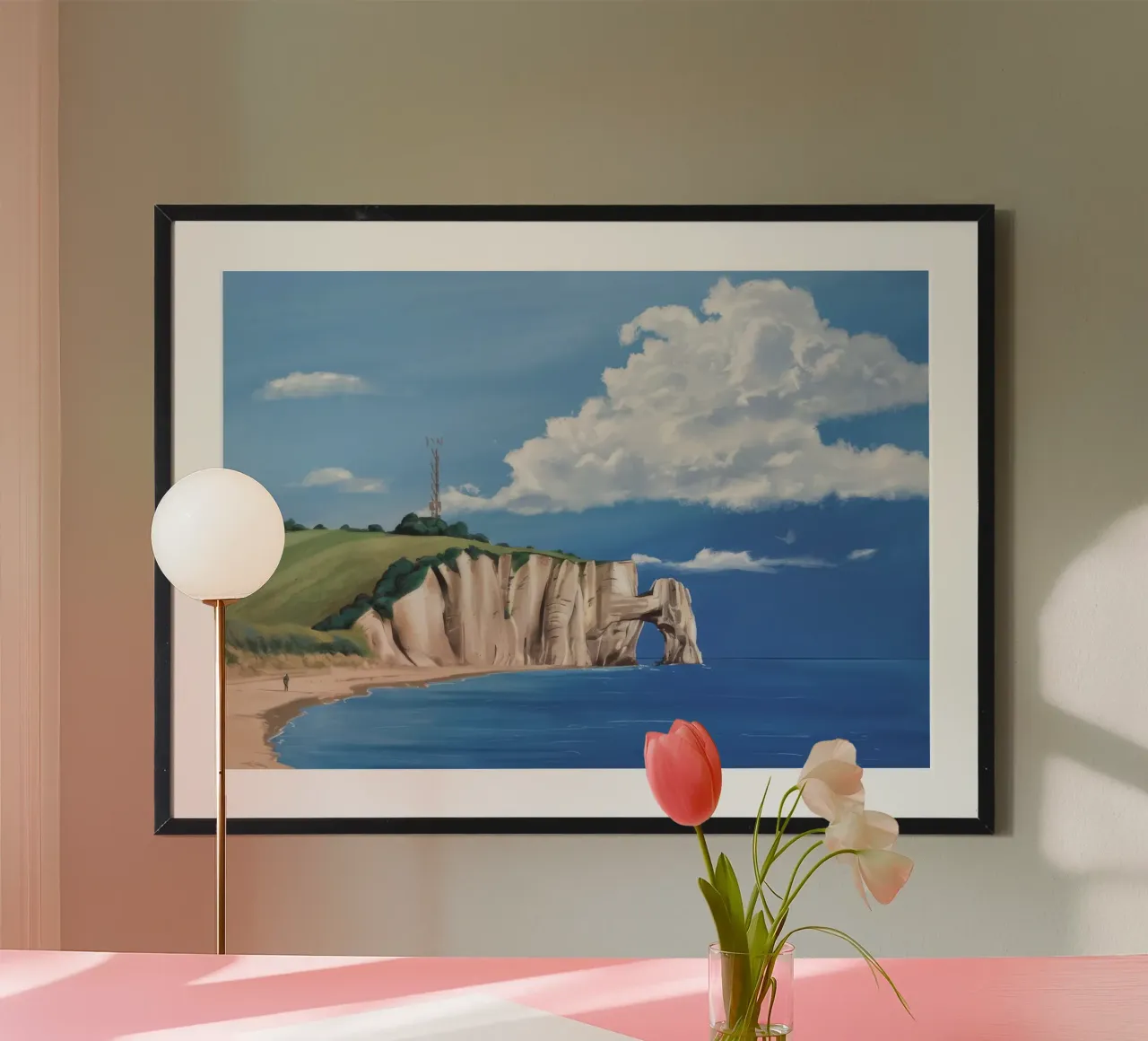 Scogliere di Normandia poster da Silk Palette