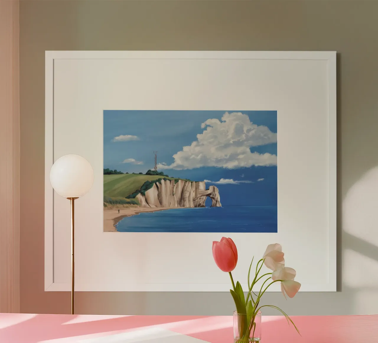 Scogliere di Normandia poster da Silk Palette