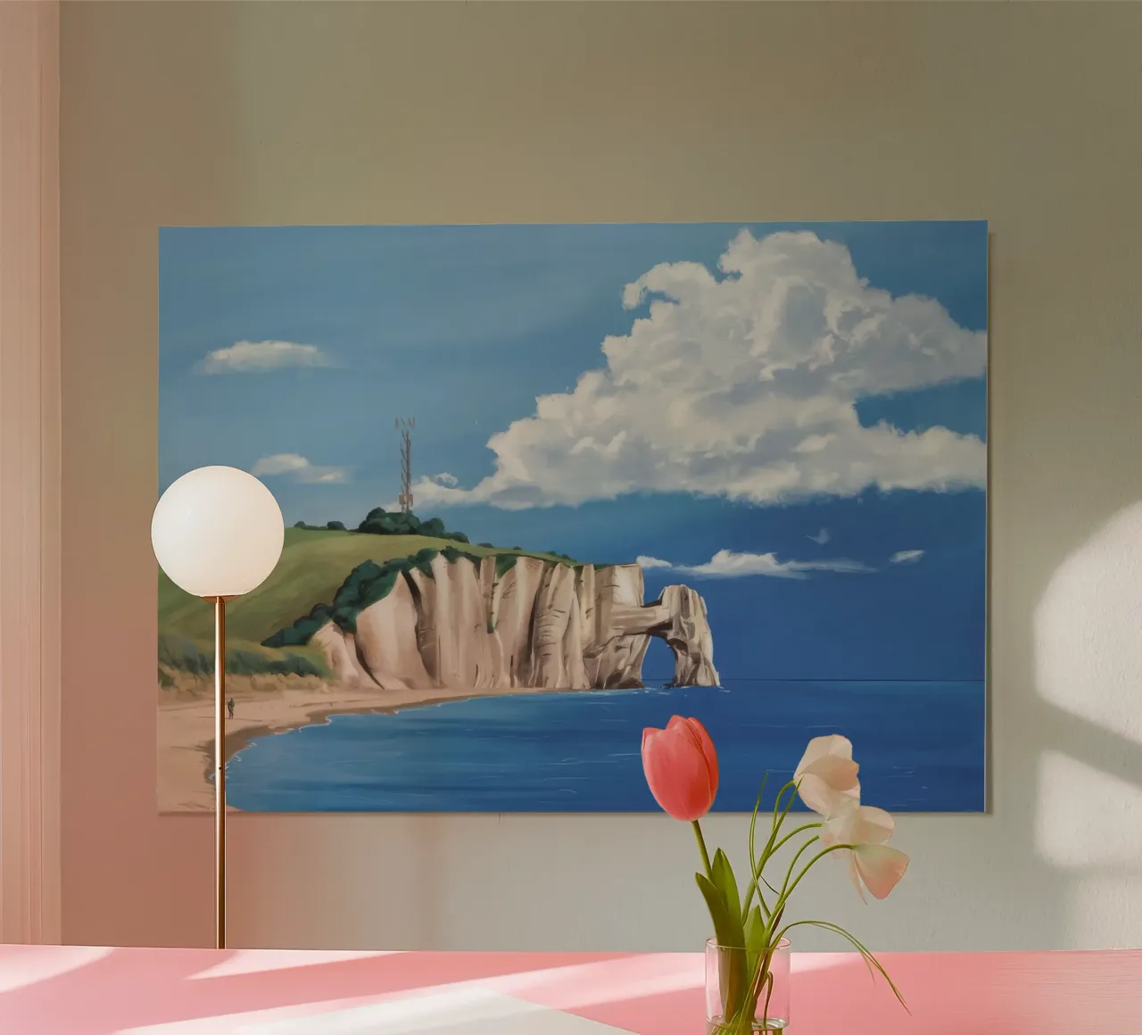 Scogliere di Normandia poster da Silk Palette