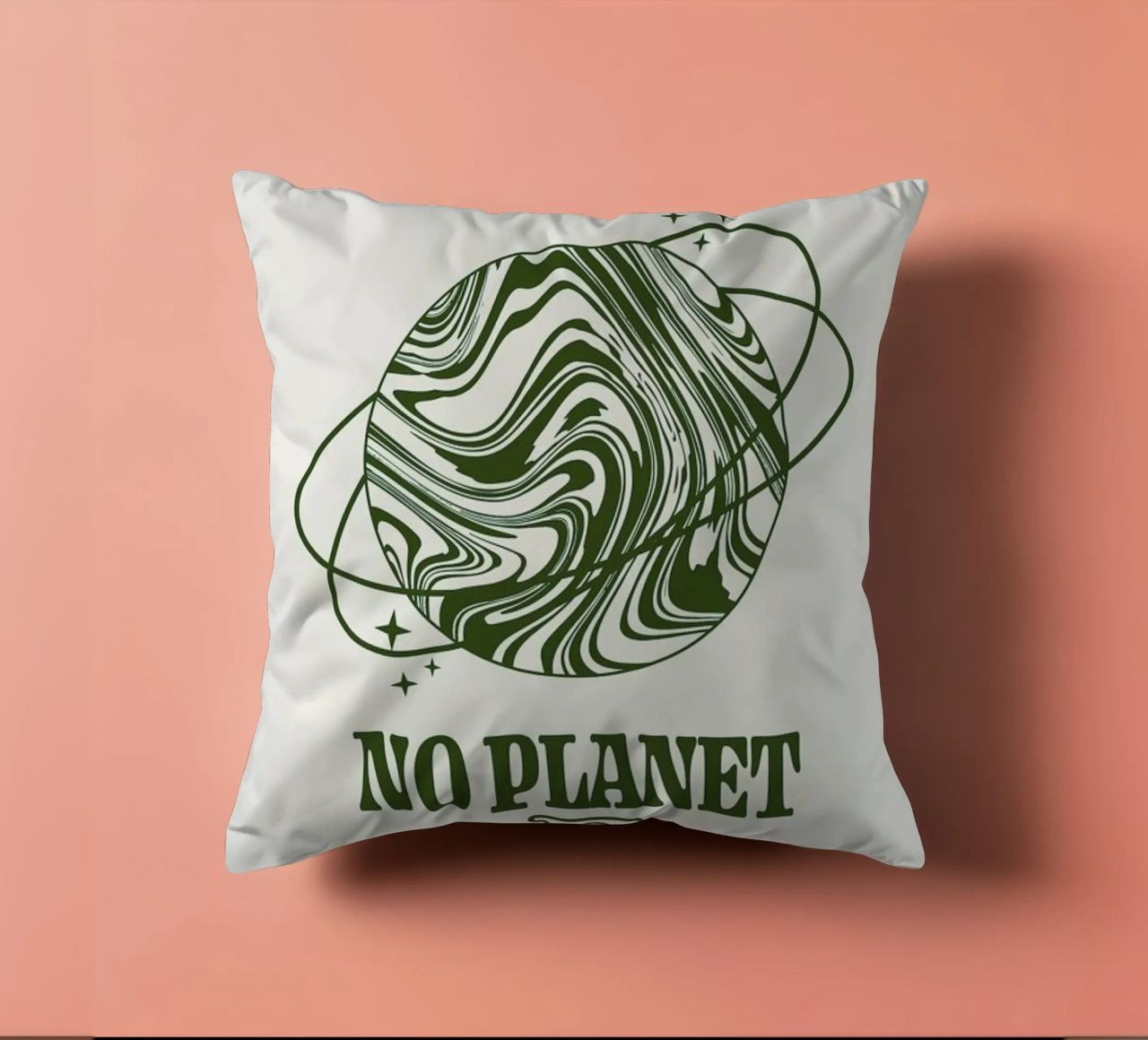 There Is No Planet B cuscino da cafelab