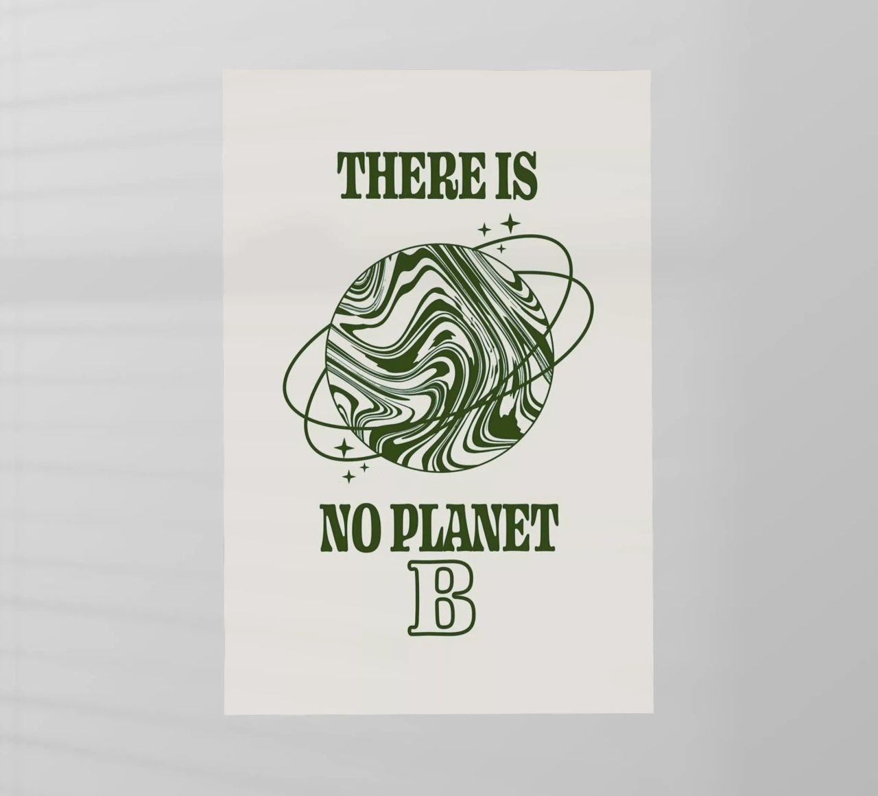 There Is No Planet B pellicola backlit da cafelab