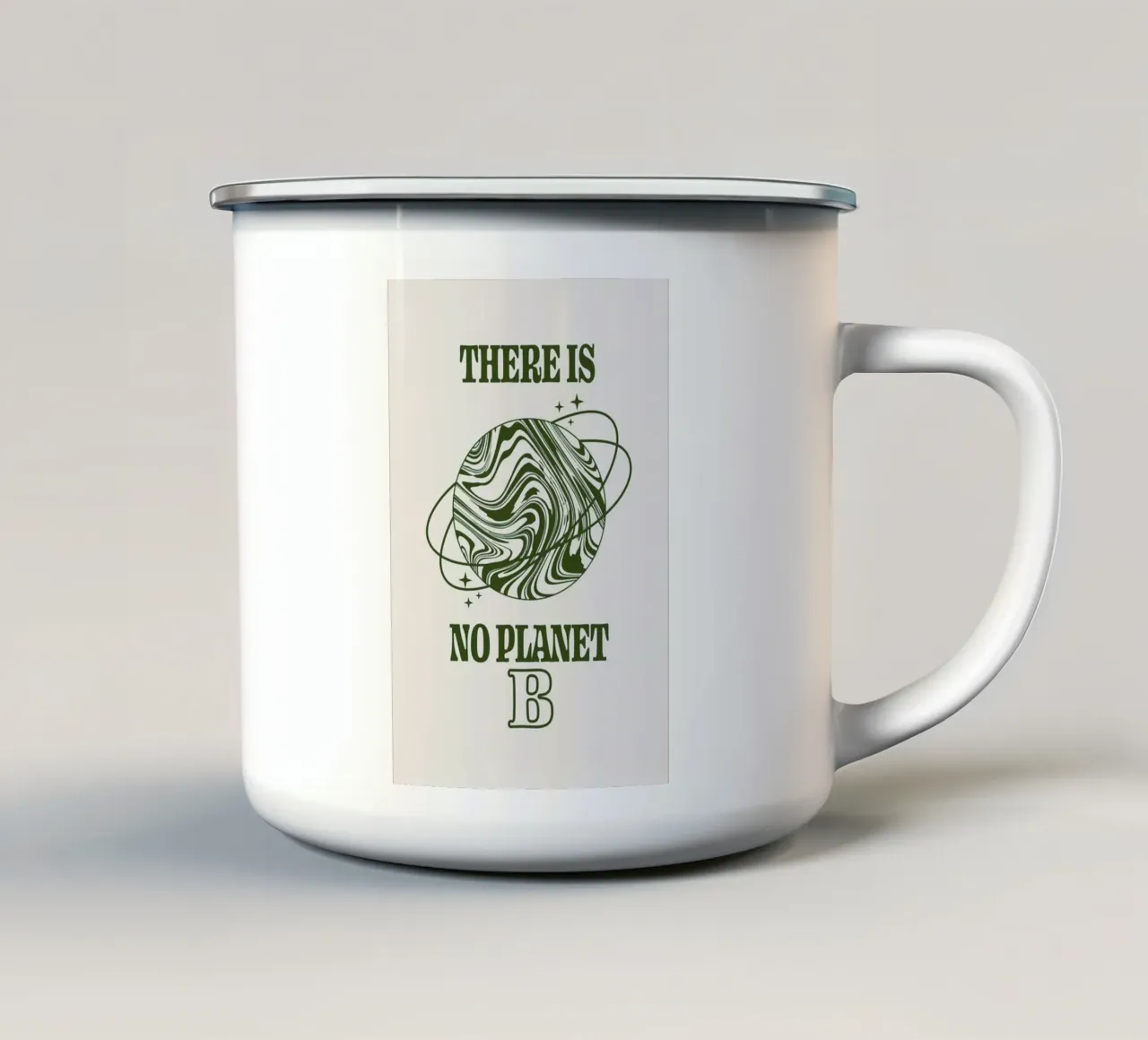 There Is No Planet B tazza in smalto da cafelab