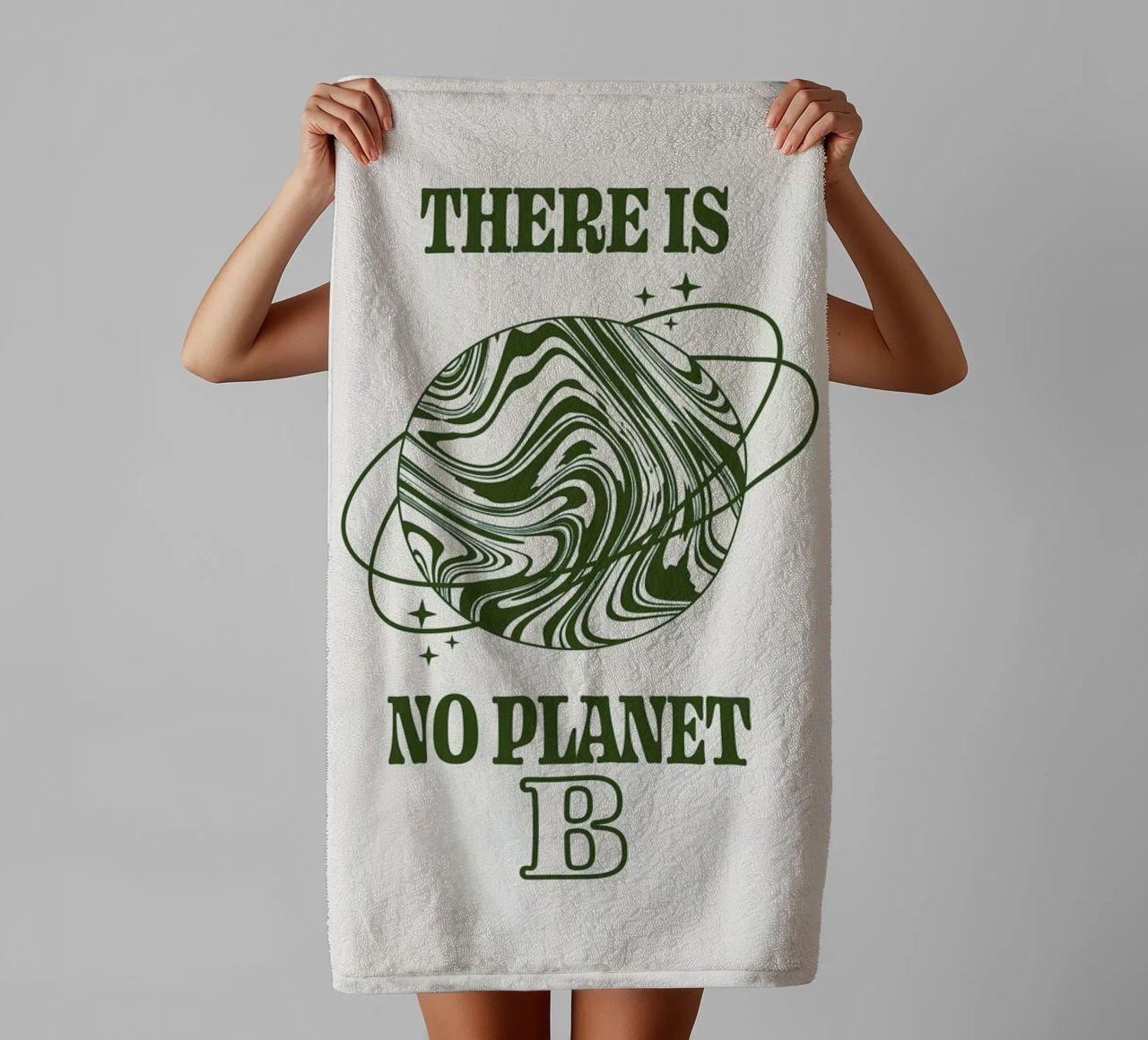 There Is No Planet B asciugamano da bagno da cafelab