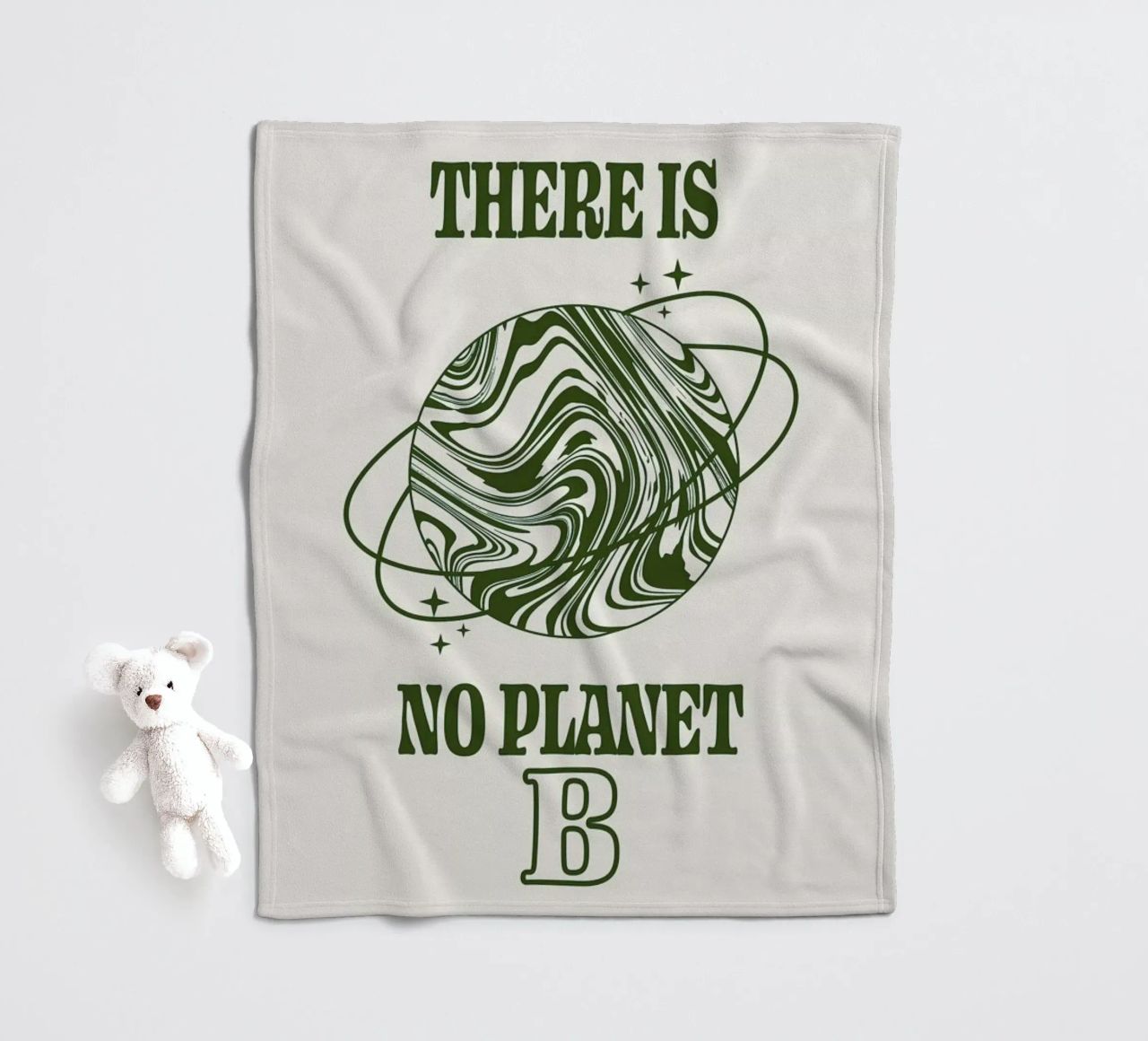 There Is No Planet B coperta in pile da cafelab