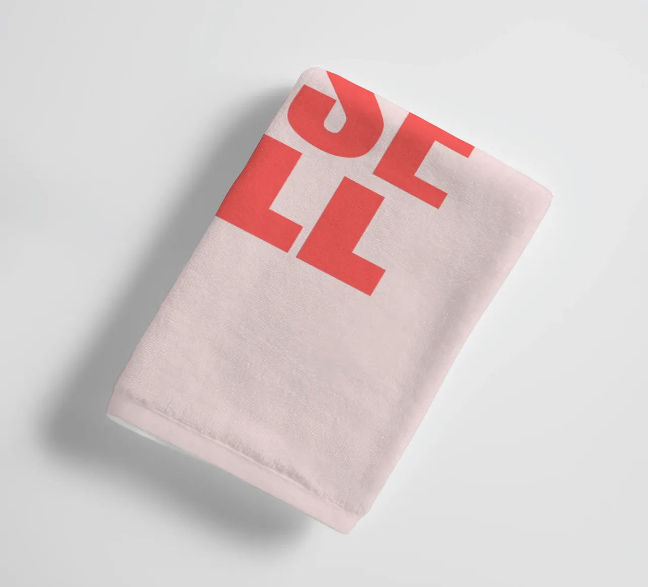 Here to Raise Hell Sassy Typography Print in Pink and Red towel by THE MOTIVATED TYPE