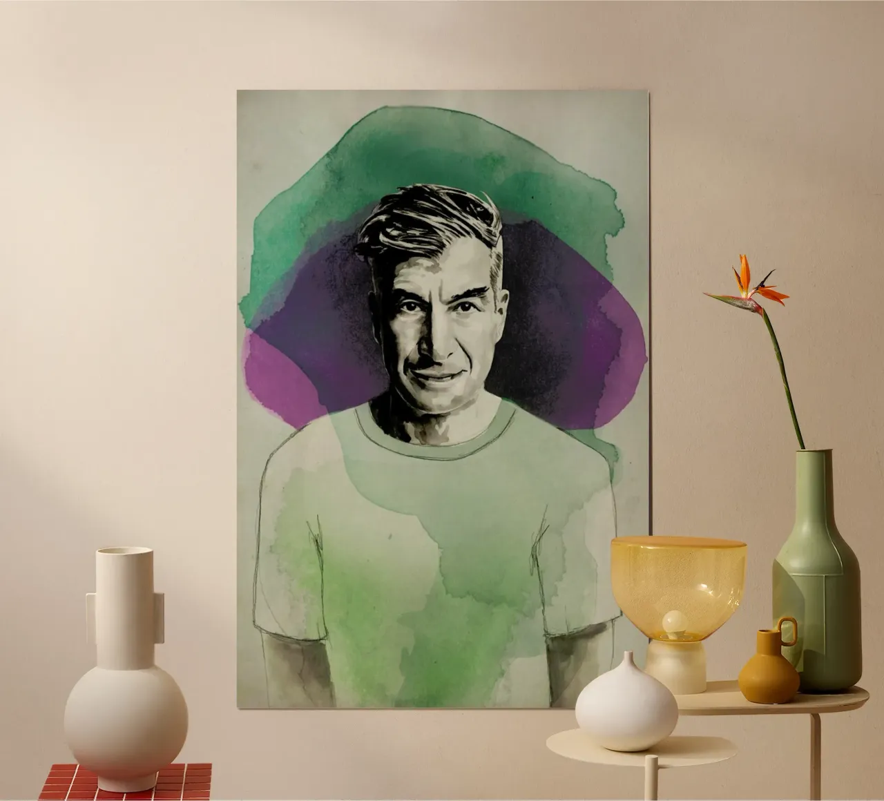 Maurizio Cattelan poster da David Diehl