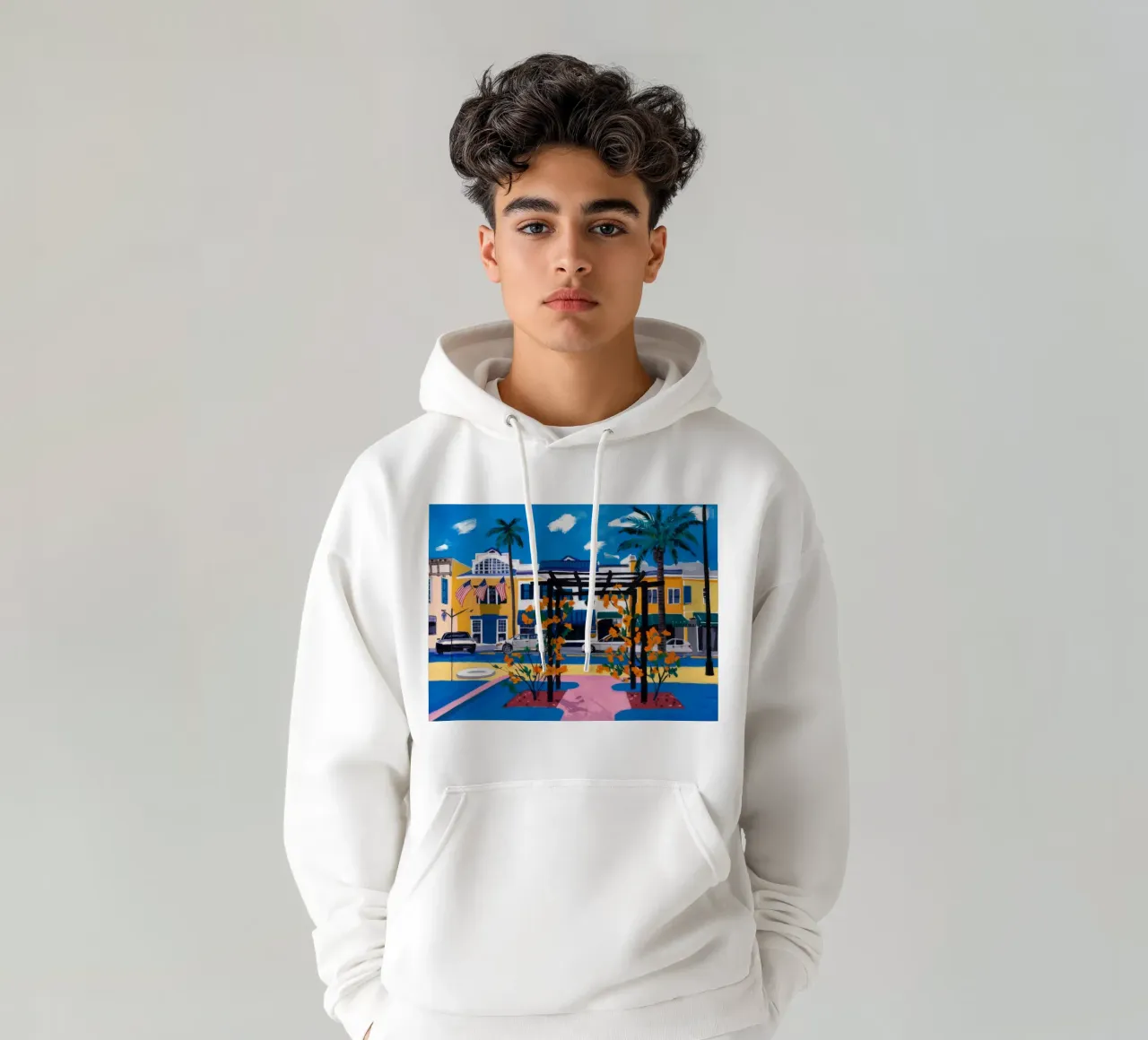 Sunset Strip Vibrancy hoodie by Silk Palette