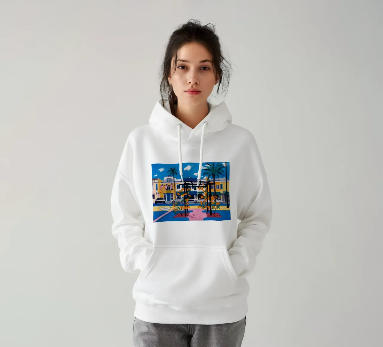 Sunset Strip Vibrancy hoodie by Silk Palette