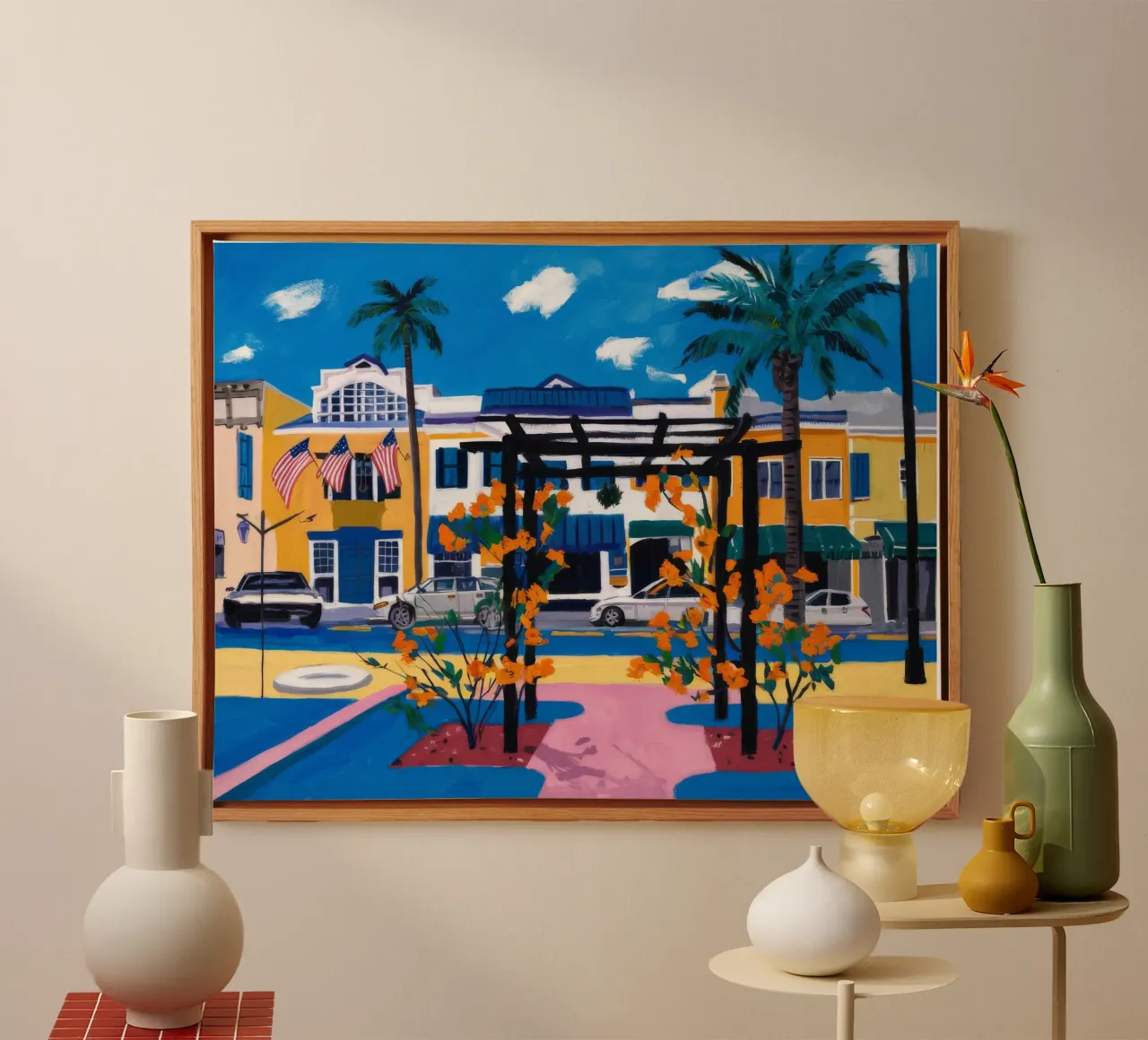 Sunset Strip Vibrancy canvas by Silk Palette